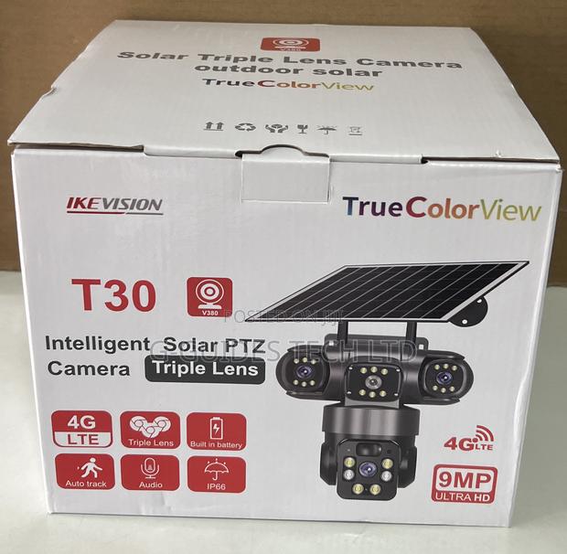 T30 Intelligent 4g Solar PTZ Camera Triple Lens, 3lens 4g Solar Camera photo 4