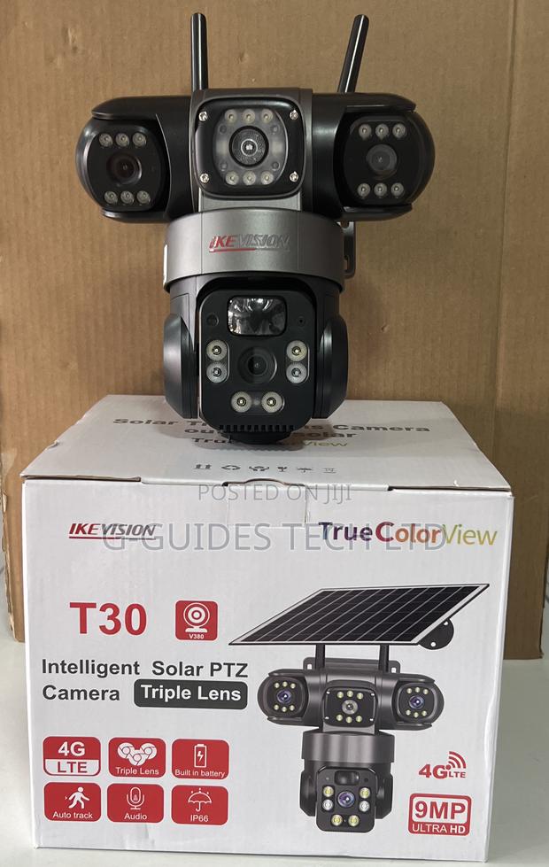 T30 Intelligent 4g Solar PTZ Camera Triple Lens, 3lens 4g Solar Camera photo 3