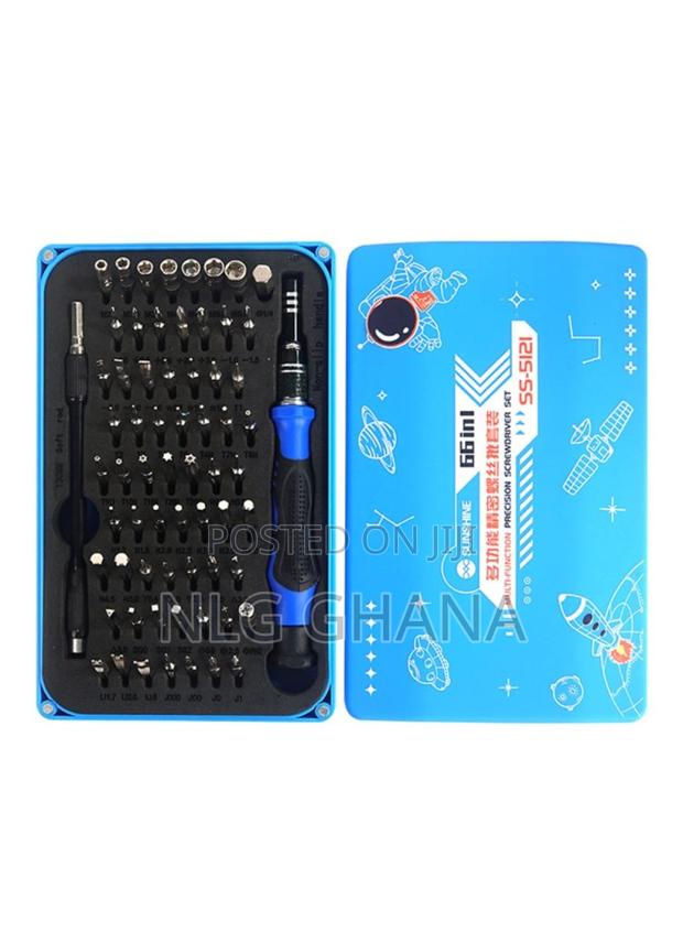 66-in-1 Precision Screwdriver Set With 64 Bits Magnetic. Tvx10743