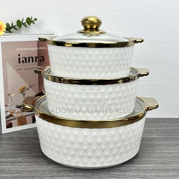 3 Pieces Set Ceramic Dish Bowls · Photo 3