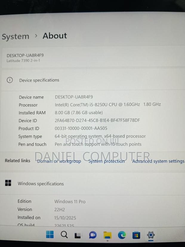 Laptop Dell Latitude 7390 8GB Intel Core i5 SSD 256GB photo 11
