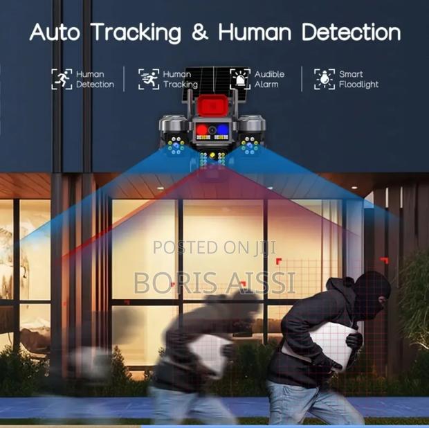 V380 Pro 3 Lens 4g Solar Smart Alarm Security PTZ CCTV 2ways Audio photo 3