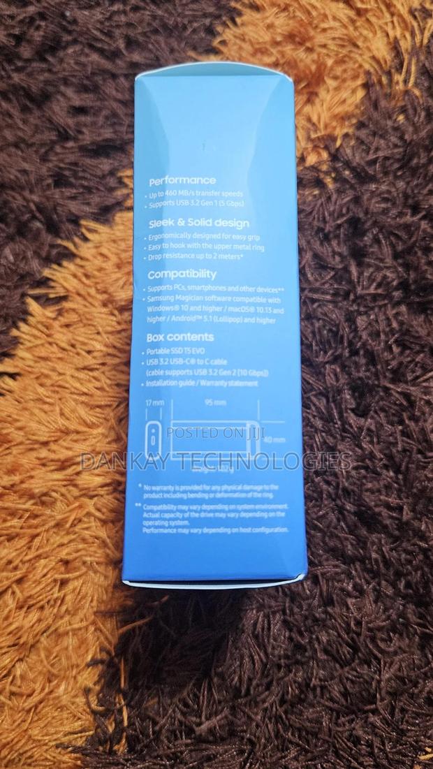 Samsung 4tb T5 Evo Usb 3.2 Gen 1 External Ssd photo 3