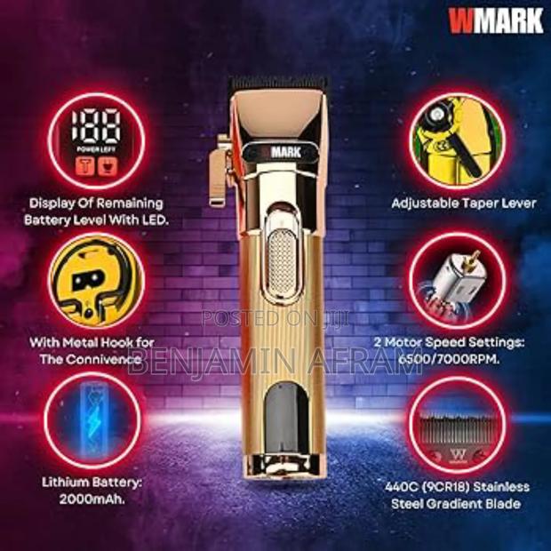 Wmark Power RMP Hair Clippers. High Speed Barbering Machine photo 5