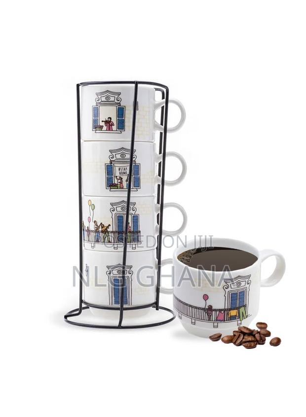 160ml 4 Mugs With Stand - Tree Branch. Kar1248 photo 3