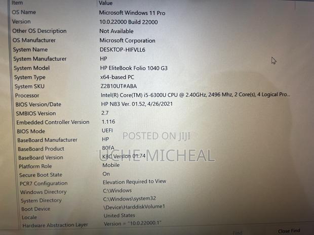 Laptop HP EliteBook Folio 1040 G3 8GB Intel Core I5 SSD 128GB photo 3