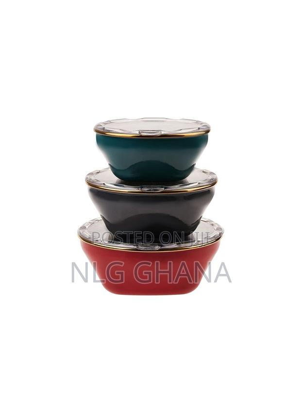 3 Pieces Fancy Storage Containers - Dark Color. Kar1087 photo 2