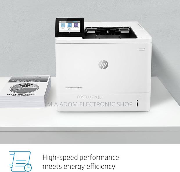 Hp Enterprise M612dn Auto Duplex Black White Printer · Photo 2
