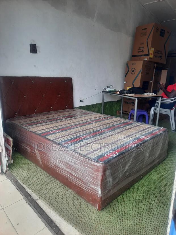 Complete Bed Double Leather Covered photo 2