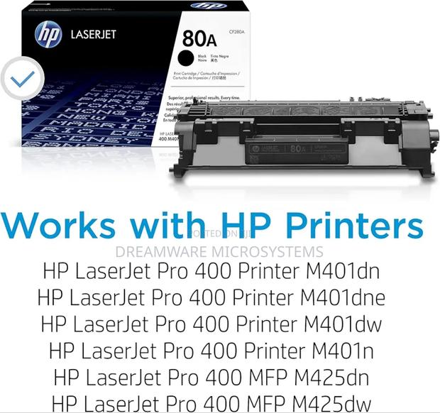 Hp 80a Black Toner Cartridge for Hp Printers photo 2