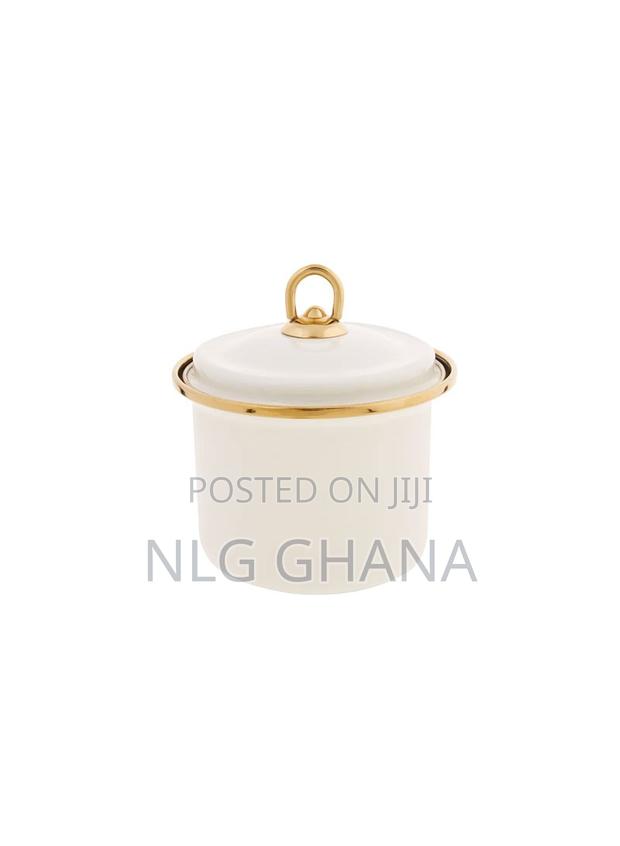 3 PCS Retro Cream Enamel Storage Container. Kar1160 photo 2