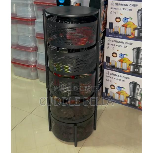 01188 -round Rotating Rack 5 Tier