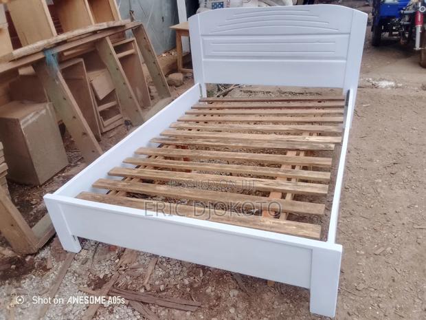 White Wooden Double Bed · Photo 4