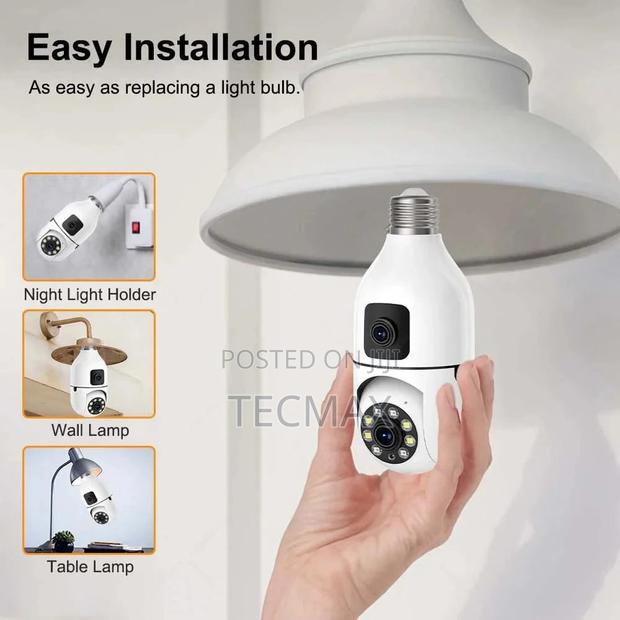 2 Lens Bulb Security Camera photo 4