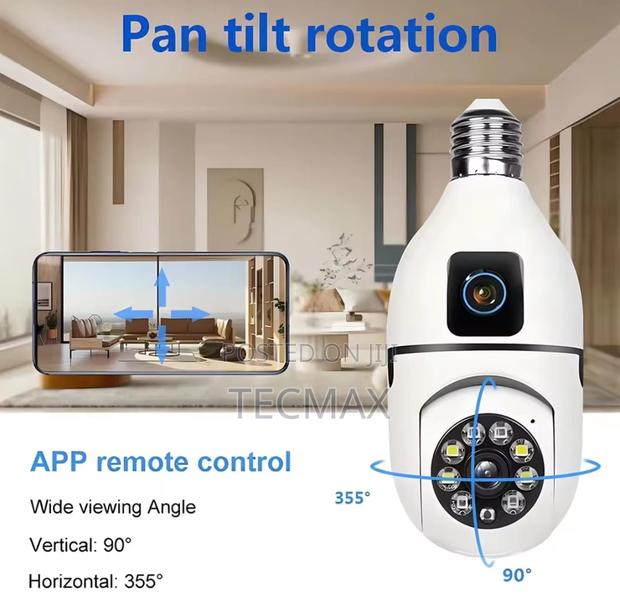 2 Lens Bulb Security Camera photo 5