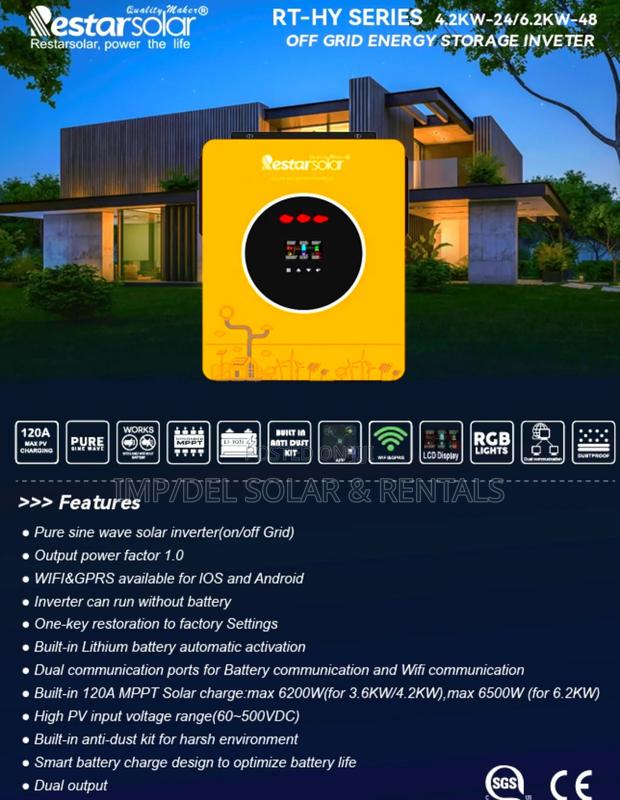 6.2kw 48v Solar Hybrid Inverter photo 3