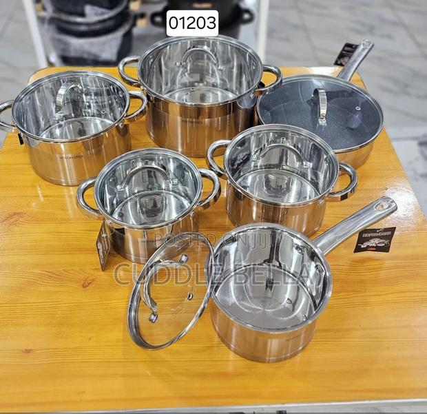 01203 -6set Hoffavorer Stainless Cookware