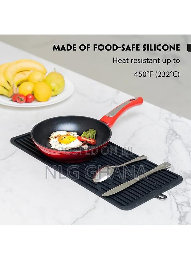 Bpa Free Silicone Trivet Mat Pot Holder Heat Resistant. Tvx7446 photo 2