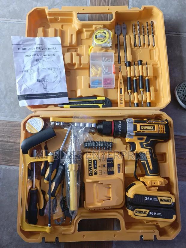 Dewalt 36v Cordless Drill With Complete Tools