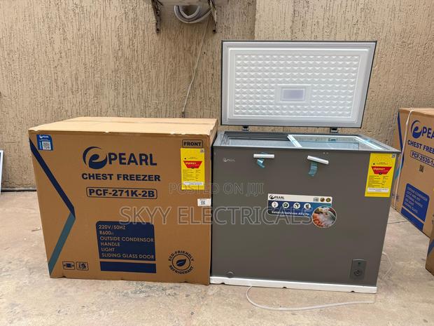 Pearl 200 Liters Top Glass Chest Freezer (Pcf271-2b)