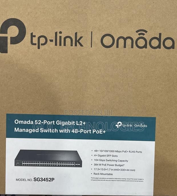 Tp Link 52 Port Gigabite L2+ Managed Switch With 48 Port Poe Omada · Photo 4