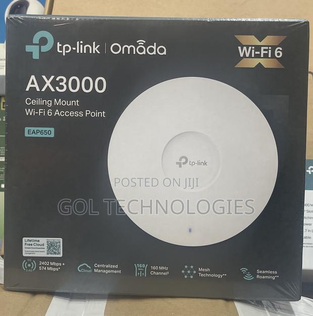 Tp Link Ax3000 Ceiling Mount Wifi 6 Access Point Eap650 Omada · Photo 3
