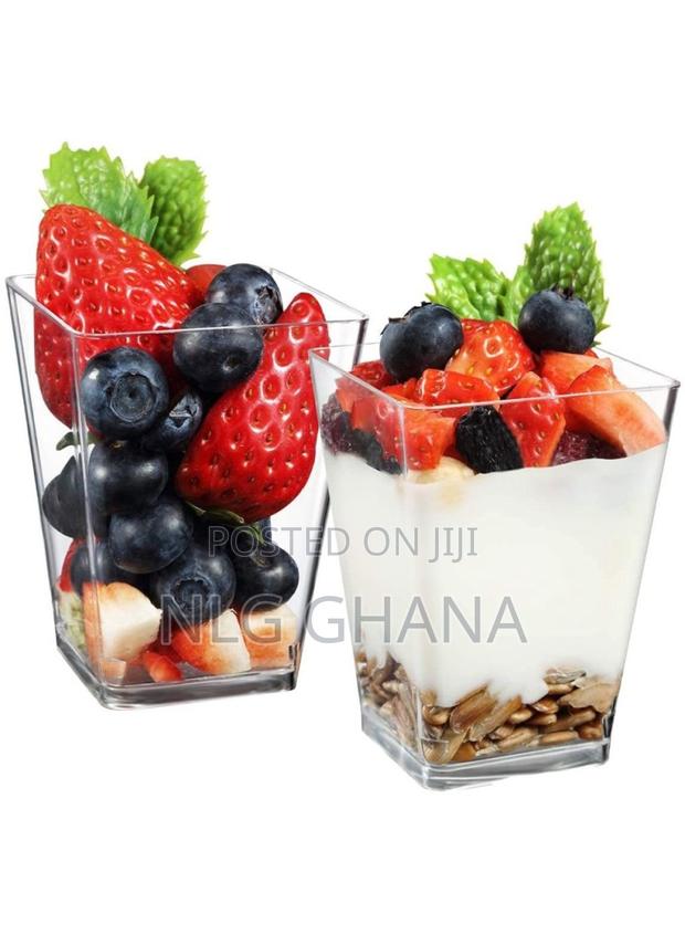 50pcs 150ml Disposable Square Mousse Cup Dessert Baking. Tvx22810 photo 2