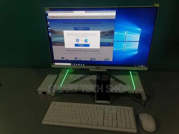 Gaming Desktop Or Monitor Stand With Rgb Light, Phone Holder Usb Hub photo 2