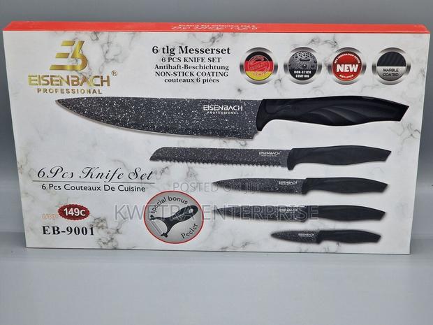 6 PCS Knife Set Flat Box New Texture
