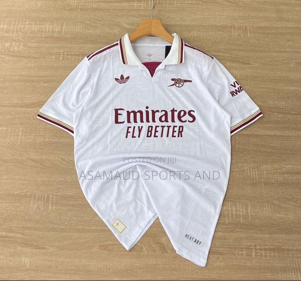 Original Arsenal Jersey And Muffler At Cool Price