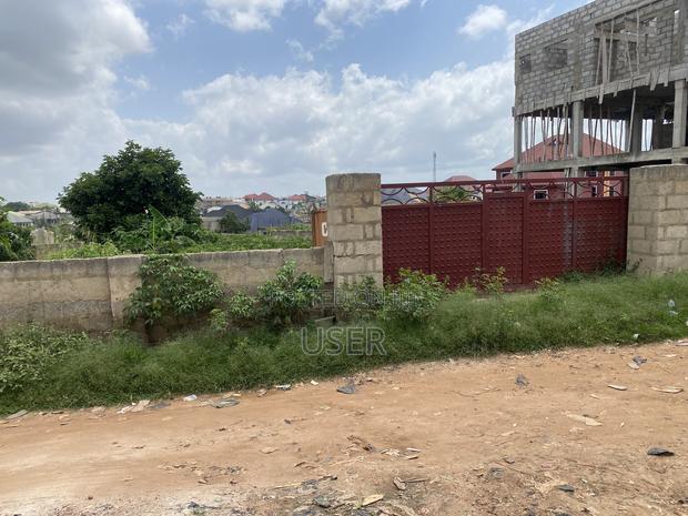 Gated Land With an Uncompleted Story Building at Domeabra Near Knust