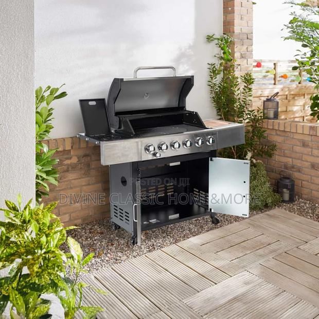 Outback Meteor 6-burner Hybrid Gas Charcoal Bbq With Multi-cook Plate photo 3