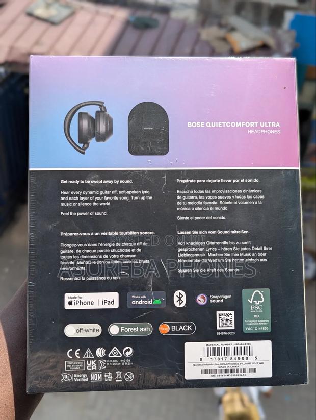 Bose Quietcomfort Ultra Wireless Headset With Carrying Bag Anc photo 3