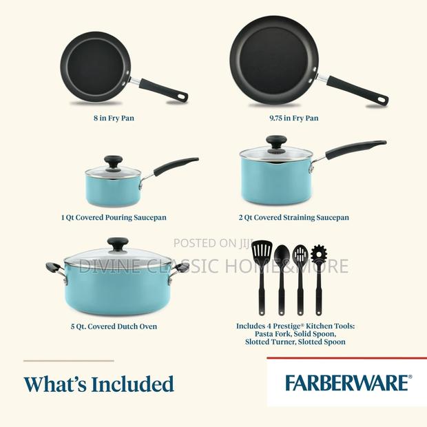 Farberware Easy Clean 12 PCS Nonstick Cookware Set With Cooking Tools photo 3