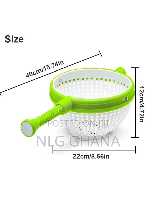 Spin Cleaning Strainer Washing Basket With Handle. Tvx11138 photo 2