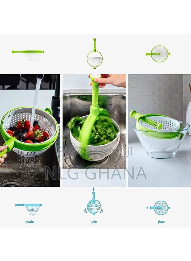 Spin Cleaning Strainer Washing Basket With Handle. Tvx11138 photo 3