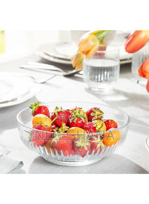 1500ml Roso Glass Salad Bowl - Transparent. Ehx1254