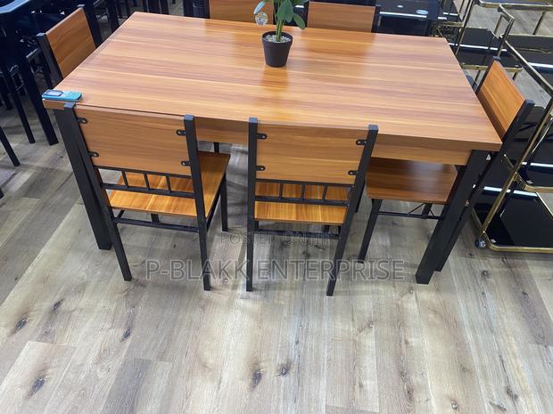 Wood Color Dining Set With 6chairs