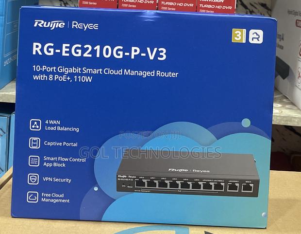 Rg-Eg210g-P-V3 10-Port Gigabit Smart Cloud Managed Router With 8 Poe+ · Photo 4