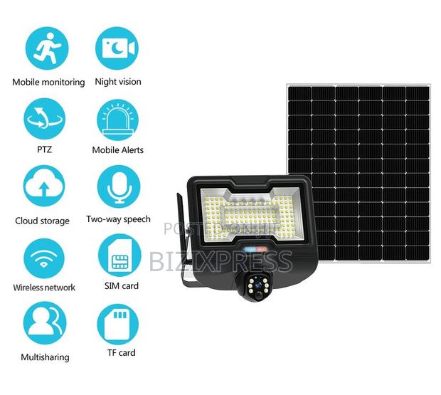 4g Floodlight Solar Camera-600w photo 4