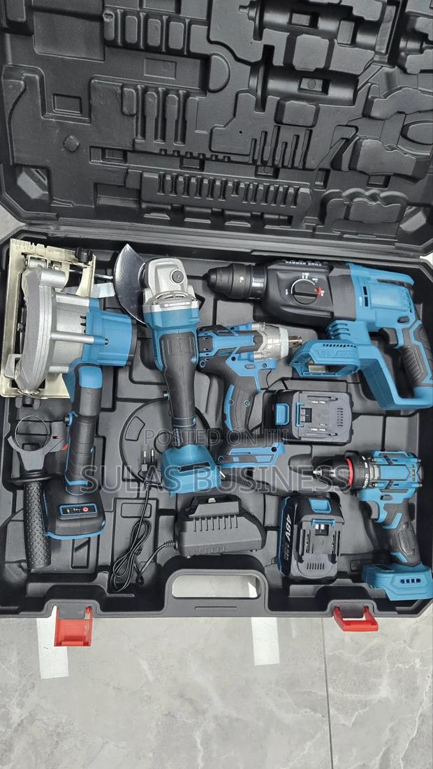 5 Set of Power Tools With 4ah Batteries 2 PCS