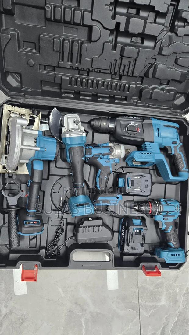 5 Set of Power Tools With 4ah Batteries 2 PCS photo 2