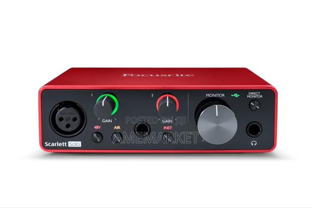 Focusrite Scarlett Solo 3rd Gen Usb Audio Interface Studio Recording