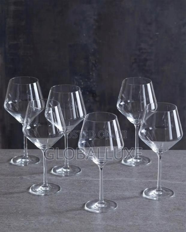 6-piece Wine Glass Set – Elegant Durable Crystal Design