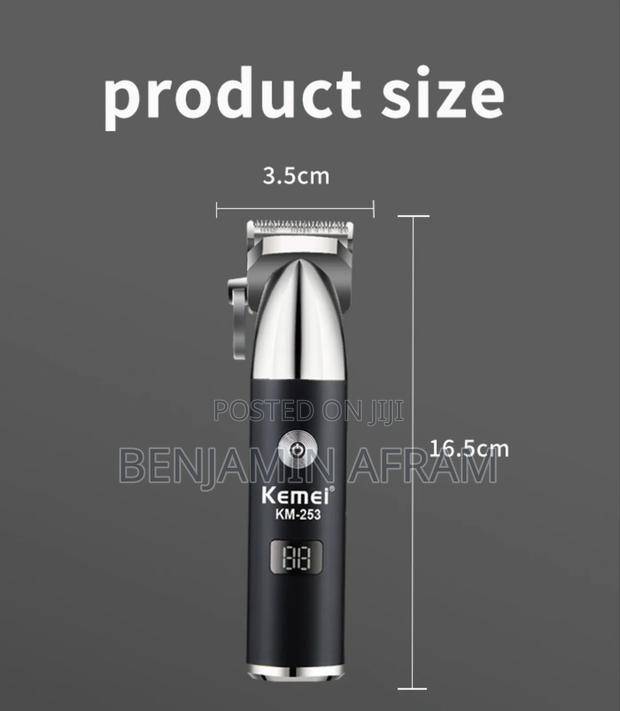 Rechargeable Blade Craft Hair Clippers Km-253 photo 3
