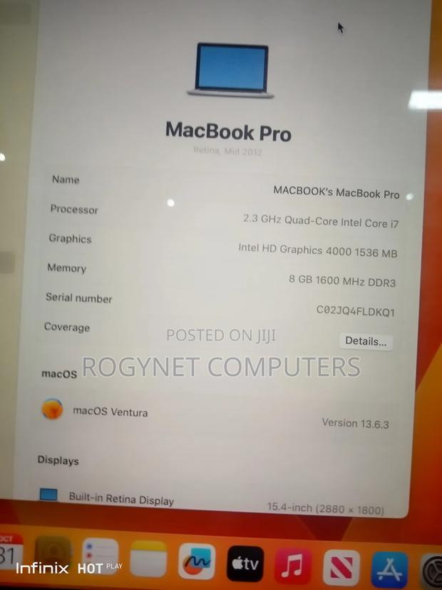 Laptop Apple MacBook Pro 2012 8GB Intel Core i7 SSD 256GB photo 5