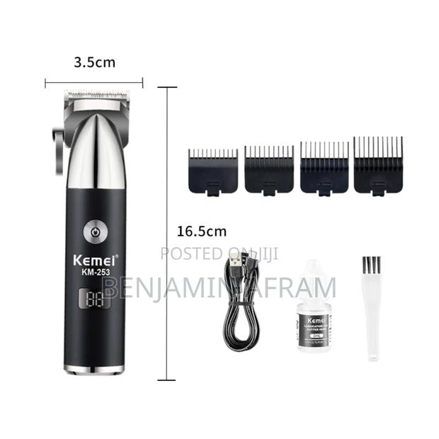 Double Speed Rechargeable Hair Clippers Km-235 photo 3