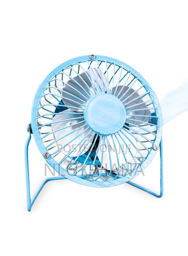 360-Degree Adjustable Wrought Iron Portable Table Fan. Tvx9391
