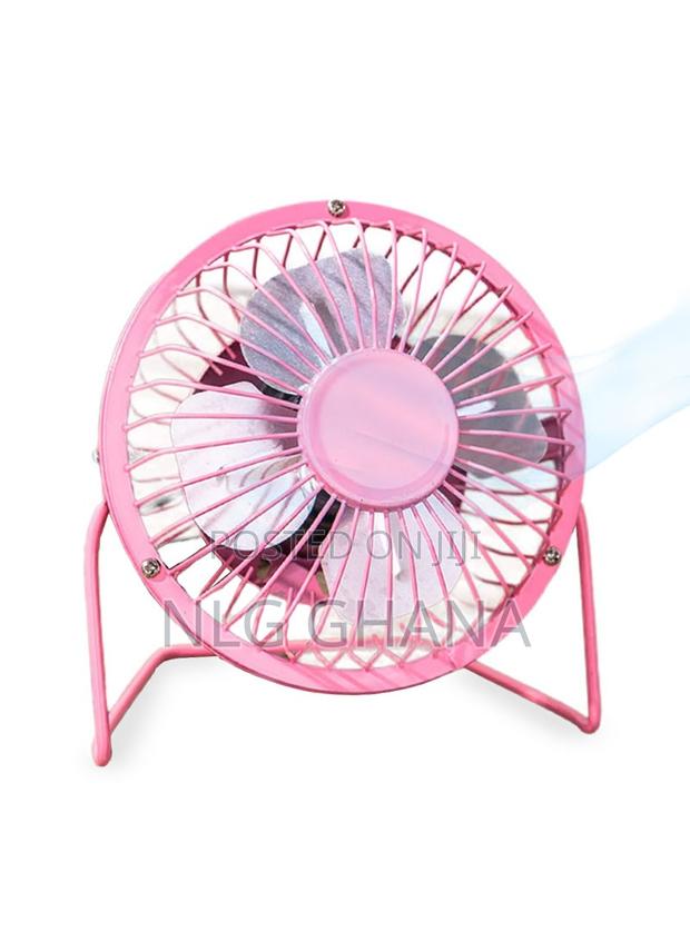 360-Degree Adjustable Wrought Iron Portable Table Fan. Tvx9391 photo 2
