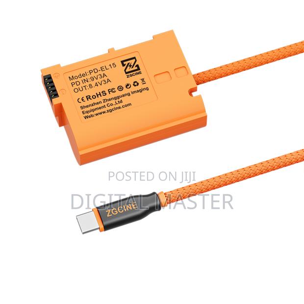 Zgcine Usb-c Pd To El15 For Nikon Dummy Battery Cable photo 3